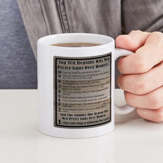 CafePress Men Prefer Guns Mug Ceramic Coffee Mug, Tea Cup 11 oz