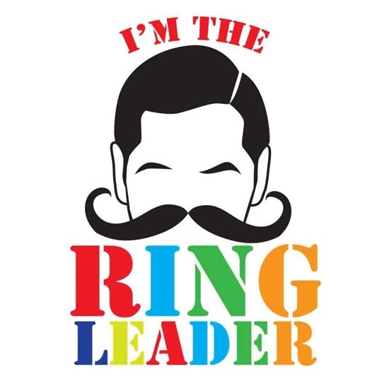 CafePress Im The RING LEADER With Man Curly Mustache Mugs Ceramic Coffee Mug, Tea Cup 11 oz