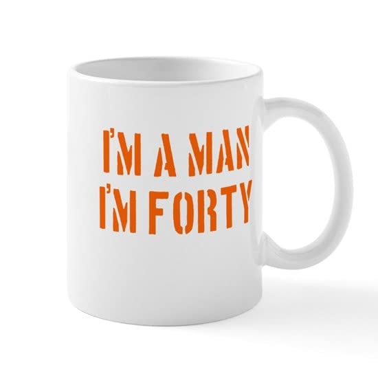 CafePress I'm A Man I'm 40 Mug Ceramic Coffee Mug, Tea Cup 11 oz