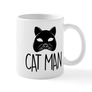 cafepress cat man ceramic coffee mug, tea cup 11 oz