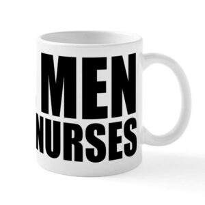 cafepress real men marry nurses ceramic coffee mug, tea cup 11 oz