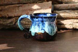 coffee mug, pottery mug, unique mug, 21 oz, handmade ceramic mug, coffee lover, coffee mug pottery, personalized mug, unique gift