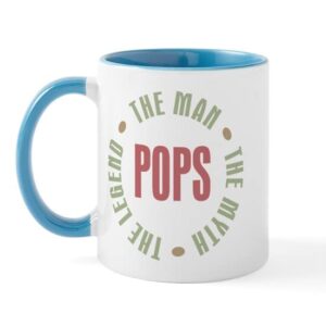 cafepress pops man myth legend mug ceramic coffee mug, tea cup 11 oz