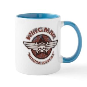 cafepress pirate pilot wingman mug ceramic coffee mug, tea cup 11 oz