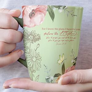 BTaT- Christian Coffee Cups, Set of 6, 12oz, Bible Verse Mugs, Christian Mugs, Bible Mug Set for Women, Christian Gifts, Inspirational Mugs for Women, Scripture Coffee Cups, Cups with Biblical Message