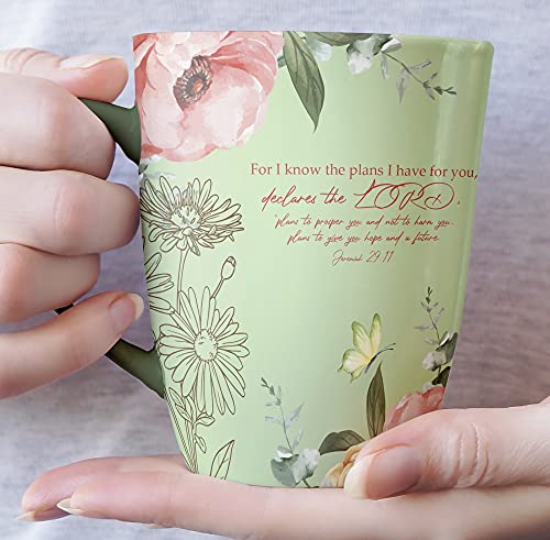 BTaT- Christian Coffee Cups, Set of 6, 12oz, Bible Verse Mugs, Christian Mugs, Bible Mug Set for Women, Christian Gifts, Inspirational Mugs for Women, Scripture Coffee Cups, Cups with Biblical Message