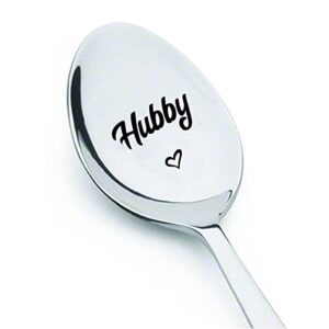 valentine gift for boyfriend – romantic husband gift for just married | newly wed couple gift | christmas gift for husband | hubby – engraved spoon for men | birthday gifts for hubby