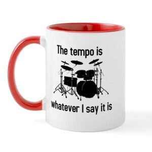 cafepress the tempo is mug ceramic coffee mug, tea cup 11 oz