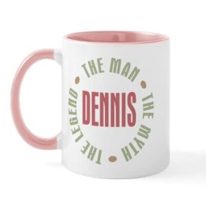 cafepress dennis man myth legend mug ceramic coffee mug, tea cup 11 oz