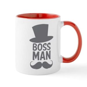 cafepress boss man mug ceramic coffee mug, tea cup 11 oz
