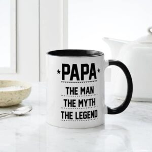 CafePress Papa The Man, The Myth, The Legend Mugs Ceramic Coffee Mug, Tea Cup 11 oz