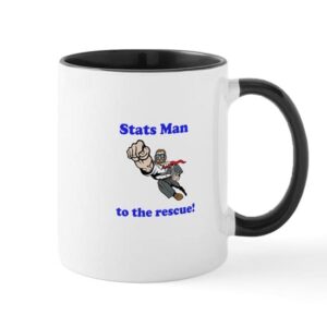 cafepress stats man mug ceramic coffee mug, tea cup 11 oz