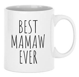 exxtra gifts best mamaw ever mug grandmother cup from grandkids grandma present 11 oz white