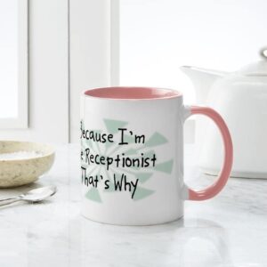 CafePress Wg358_Receptionist Ceramic Mug Ceramic Coffee Mug, Tea Cup 11 oz