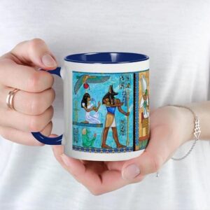 CafePress Egyptian Gold/Turquoise Mug Ceramic Coffee Mug, Tea Cup 11 oz