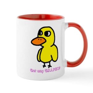 cafepress duck song mugs ceramic coffee mug, tea cup 11 oz