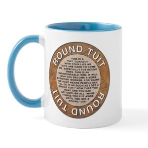 cafepress round tuit mug ceramic coffee mug, tea cup 11 oz