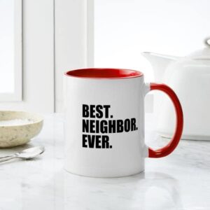 CafePress Best Neighbor Ever Mugs Ceramic Coffee Mug, Tea Cup 11 oz