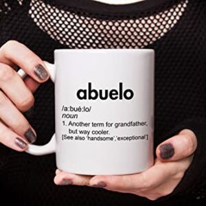 Dictionary Definition Fathers Day Gift Grandpa Abuelo Coffee Mug, Tee for Men Guys, Sarcastic Sense Of Humor Tea Cup