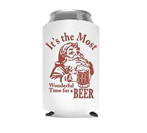 Funny Christmas Stocking Stuffer for Dad Husband Men Santa Beer Lover Gift - Set of 2