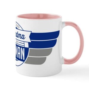 cafepress proud grandma of an airman mug ceramic coffee mug, tea cup 11 oz