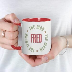 CafePress Fred Man Myth Legend Mug Ceramic Coffee Mug, Tea Cup 11 oz