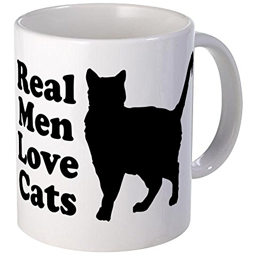 CafePress Real Men Love Cats Ceramic Coffee Mug, Tea Cup 11 oz