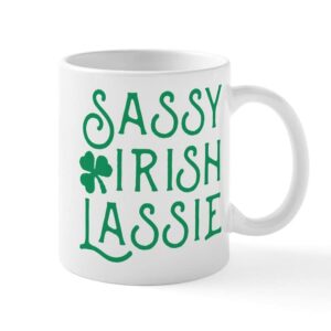 cafepress sassy irish lassie ceramic mug ceramic coffee mug, tea cup 11 oz