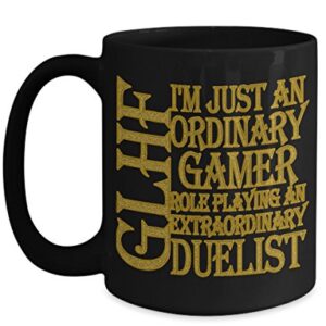 Gamer Mug - I'm Just An Ordinary Gamer - Large GLHF Game Coffee Cup - Birthday Anniversary Christmas Gift Stocking Stuffer - Gamer Husband Wife Boyfriend Girlfriend Friend Co-worker Men Women