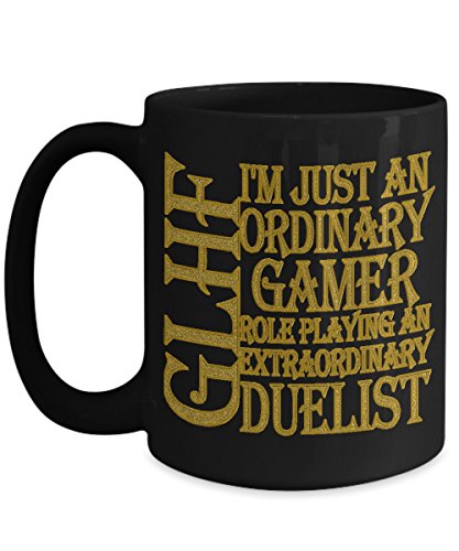 Gamer Mug - I'm Just An Ordinary Gamer - Large GLHF Game Coffee Cup - Birthday Anniversary Christmas Gift Stocking Stuffer - Gamer Husband Wife Boyfriend Girlfriend Friend Co-worker Men Women