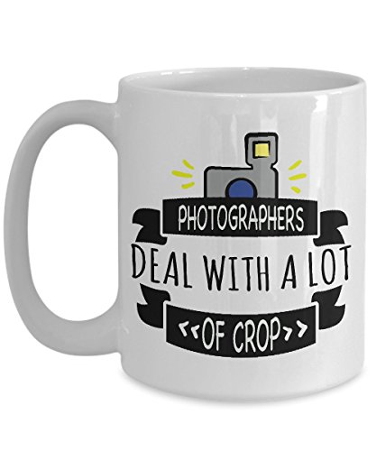 Photographer Mug - Deal With A Lot - Large Photography Coffee Cup - Birthday Anniversary Christmas Gift Stocking Stuffer- Photographer Husband Wife Boyfriend Girlfriend Friend Co-worker Men Women