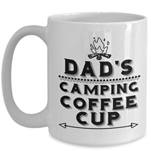 Camper Dad Mug - Dad's Camping - Large Father Coffee Cup - Birthday Anniversary Christmas Gift Stocking Stuffer - Camper Dad Husband Brother Uncle Soon-to-be Dad Co-worker Men
