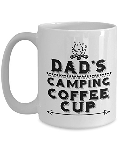 Camper Dad Mug - Dad's Camping - Large Father Coffee Cup - Birthday Anniversary Christmas Gift Stocking Stuffer - Camper Dad Husband Brother Uncle Soon-to-be Dad Co-worker Men