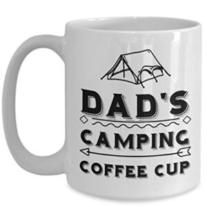 Camper Dad Mug - Dad's Camping - Large Father Coffee Cup - Birthday Anniversary Christmas Gift Stocking Stuffer - Camper Dad Husband Brother Uncle Soon-to-be Dad Co-worker Men