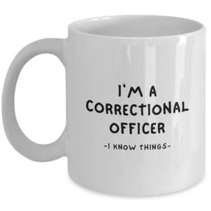 Correctional Officer Mug,Best Corrections Work Appreciation Birthday Christmas Tumbler Gift For Officer Shirt Prison Supervisor Police Men Women Coworker,Funny Prayer Travel Job Present Coffee Tea Cup