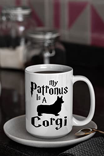 Corgi Coffee Mug, My Patronus Is A Corgi, Dog Groomer Gift, Gift for Dog Groomer, Dog Mom, Dog Dad, Birthday Halloween Christmas Thanksgiving Gift For Dog Lovers