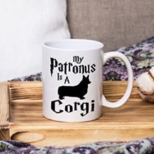 Corgi Coffee Mug, My Patronus Is A Corgi, Dog Groomer Gift, Gift for Dog Groomer, Dog Mom, Dog Dad, Birthday Halloween Christmas Thanksgiving Gift For Dog Lovers