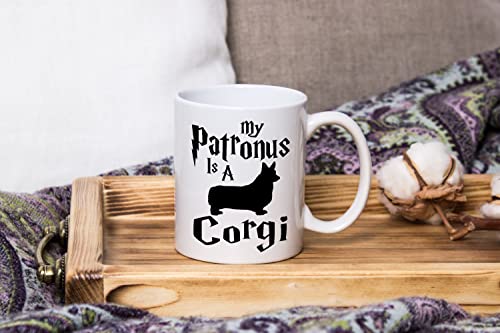 Corgi Coffee Mug, My Patronus Is A Corgi, Dog Groomer Gift, Gift for Dog Groomer, Dog Mom, Dog Dad, Birthday Halloween Christmas Thanksgiving Gift For Dog Lovers