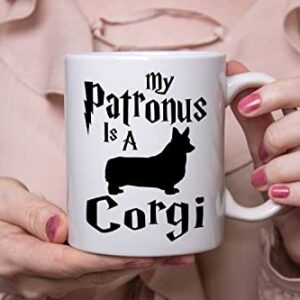 Corgi Coffee Mug, My Patronus Is A Corgi, Dog Groomer Gift, Gift for Dog Groomer, Dog Mom, Dog Dad, Birthday Halloween Christmas Thanksgiving Gift For Dog Lovers