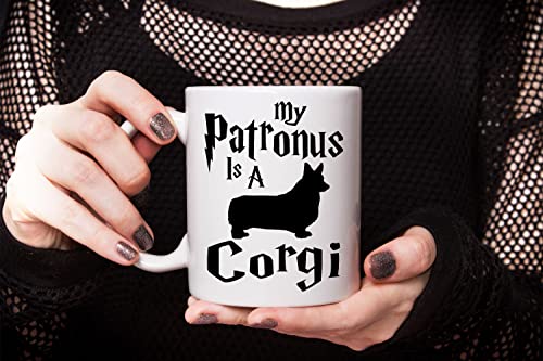 Corgi Coffee Mug, My Patronus Is A Corgi, Dog Groomer Gift, Gift for Dog Groomer, Dog Mom, Dog Dad, Birthday Halloween Christmas Thanksgiving Gift For Dog Lovers
