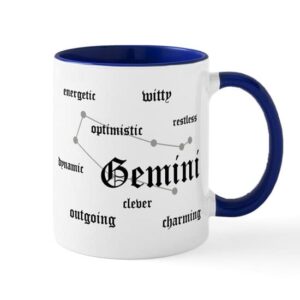 cafepress gemini mug ceramic coffee mug, tea cup 11 oz