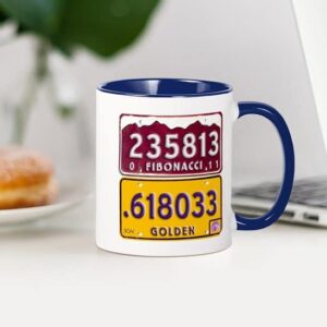 CafePress Fibonacci & Golden Mean Mug Ceramic Coffee Mug, Tea Cup 11 oz