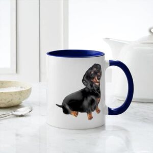 CafePress Black Tan Dachshund Mug Ceramic Coffee Mug, Tea Cup 11 oz