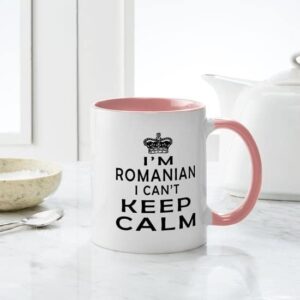 CafePress I Am Romanian I Can Not Keep Calm Mug Ceramic Coffee Mug, Tea Cup 11 oz