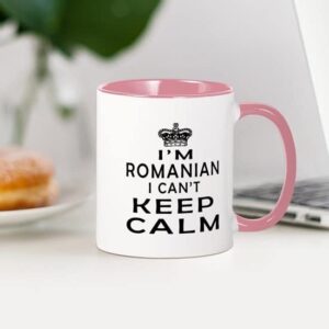 CafePress I Am Romanian I Can Not Keep Calm Mug Ceramic Coffee Mug, Tea Cup 11 oz