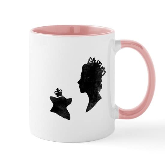 CafePress Queen And Corgi Mug Ceramic Coffee Mug, Tea Cup 11 oz