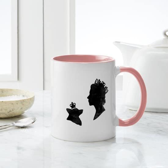 CafePress Queen And Corgi Mug Ceramic Coffee Mug, Tea Cup 11 oz