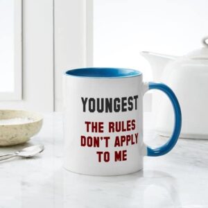 CafePress Oldest Middle Youngest Rules Mug Ceramic Coffee Mug, Tea Cup 11 oz