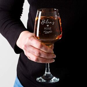 Personalized Wine Glass for Women or Men - Best Friend Gifts for Birthday Her Him - Engraved Name Goblet with Stem for Anniversary