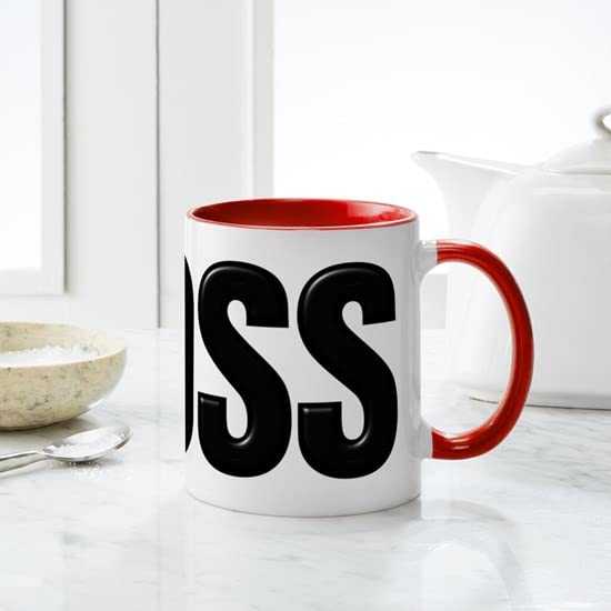 CafePress Like A Boss Mug Ceramic Coffee Mug, Tea Cup 11 oz